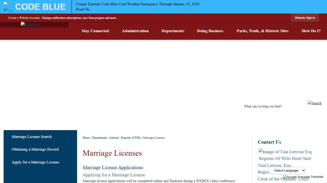 Marriage Licenses Montgomery County, PA - Official Website